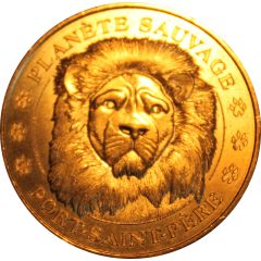 Monnaie de Paris Tourist Token - Port-Saint-Père Planète Sauvage - Le lion