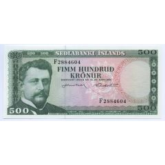 500 Krónur Seðlabanki Íslands