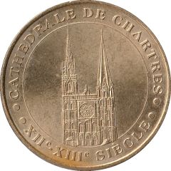 Monnaie de Paris Tourist Token - Cathédrale de Chartres XIIe-XIIIe s.
