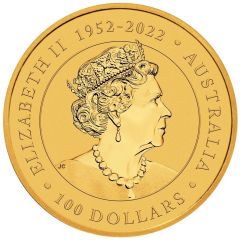 100 Dollars In the name of Elizabeth II, 6th Portrait - Pride of Australia Nugget - Gold Bullion