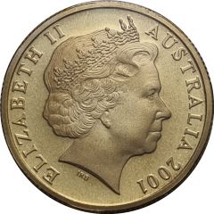 1 Dollar - Elizabeth II 4th Portrait - Federation Coloured Proof
