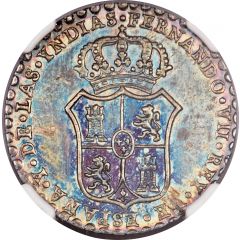 2 Reales - Fernando VII Proclamation coinage