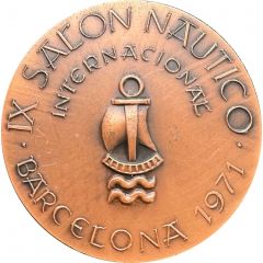 Medal - 9th international nautical exhibition in Barcelona 1971