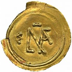 1 Tremissis With line above, M to the left