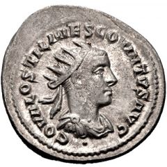 Antoninianus - Hostilian AEQVITAS AVG, Aequitas