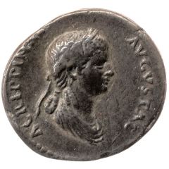 Denarius - Agrippina the Younger and Nero NERO CLAVD CAES DRVSVS GERM PRINC IVVENT