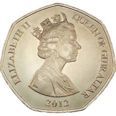 50 Pence - Elizabeth II 3rd portrait