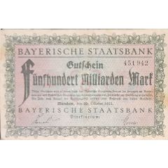 500 000 000 000 Mark Bayerische Staatsbank
