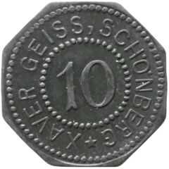 10 Pfennig - Schönberg Xaver Geiss