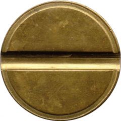 Blank Token with 1 groove, 26 mm