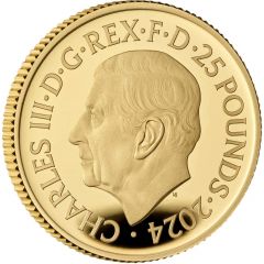 25 Pounds - Charles III Bond Films of the 1980s, Gold Proof