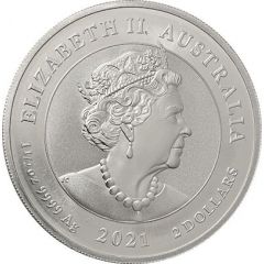2 Dollars - Elizabeth II 6th Portrait - Australian Platypus