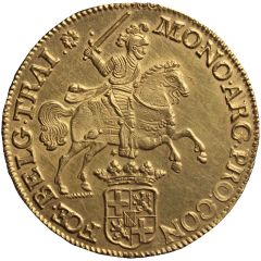 1 Ducaton `Zilveren Rijder` Gold, Piedfort at 10 ducat weight