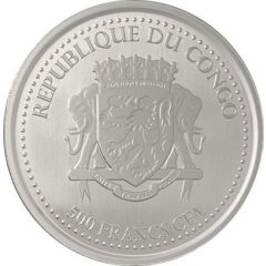 500 Francs CFA Congo Silverback Gorilla