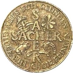 Token - Sacher Prosit Neujahr 1980
