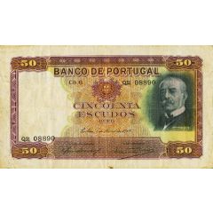 50 Escudos 6th. print, 1st. type
