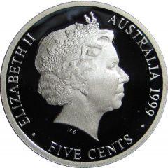 5 Cents - Elizabeth II 4th Portrait - Masterpieces in Silver - 1939 1/2penny
