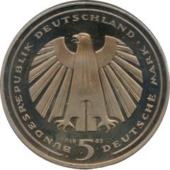 5 Deutsche Mark Eisenbahn in Deutschland