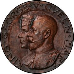Medal - George V Coronation, Fattorini, bronze, 32mm