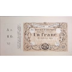 1 Franc - Decrombecque