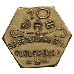 10 Øre S. P. Petersens Eftf, Small letters