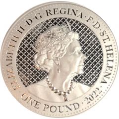 1 Pound - Elizabeth II Cash India Wildlife: Cobra