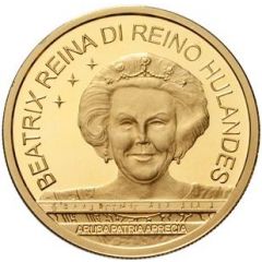 25 Florin - Beatrix Flag, Anthem, Status Aparte