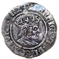 1/2 Groat - Henry VII Profile bust, York mint