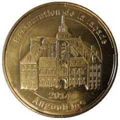 Monnaie de Paris Tourist Token - Angoulême Restauration de la façade de la mairie