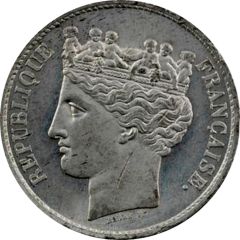 10 Centimes pattern of Barre, project 1