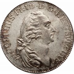1/8 Riksdaler - Adolf Frederick large head