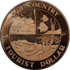 Medal - Tourist Dollar Joh Country - QLD - Sunshine State, Tourist Souvenir