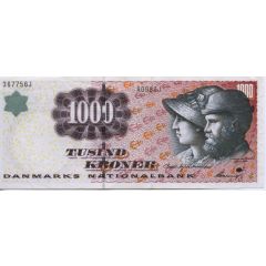 1000 Kroner Famous Men and Women. Type 1