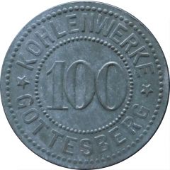 100 Pfennig - Gottesberg Kohlenwerke