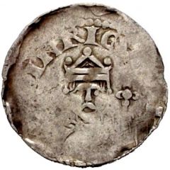 Denier - Henry III Worms mint, scepter and orb