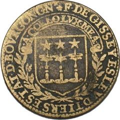 Jeton - États de Bourgogne - François de Gissey élu du Tiers-État