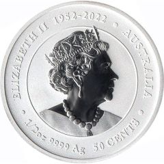 50 Cents - Elizabeth II 6th Portrait, In the name of - Year of the Blue Dragon