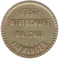 Bier Token - Festwirtschaft Wächli Aarwangen