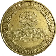 1 Dollar Gaming Token - Golden Nugget Casino Token Las Vegas