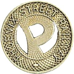 1 Fare - Phoenix Street Railway Phoenix, Arizona