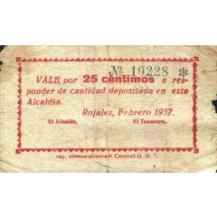 25 Céntimos Rojales