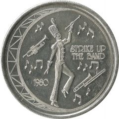 Mardi Gras Token - Krewe of Iris Strike Up The Band, New Orleans, Louisiana