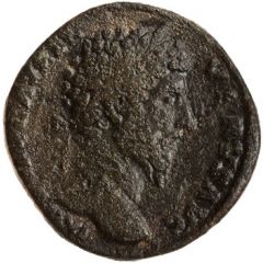 Sestertius - Lucius Verus and Marcus Aurelius CONCORD AVGVSTOR TR P II COS II S C