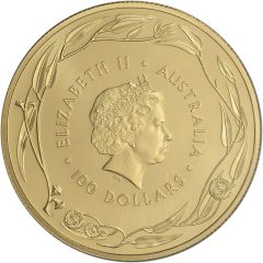 100 Dollars - Elizabeth II 4th Portrait - Kangaroo - Gold Bullion Coin
