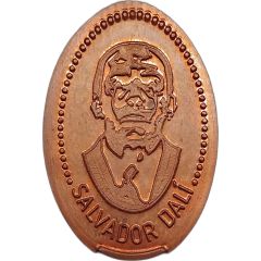 Elongated coin - Salvador Dalí