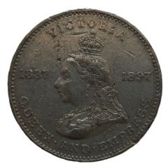 Medal - Diamond Jubilee Queen Victoria Chatham, New Brunswick