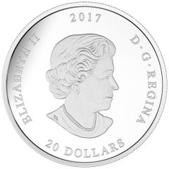 20 Dollars - Elizabeth II Jewel of the Rain: Sugar Maple Leaves