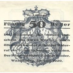 50 Heller Waxenberg