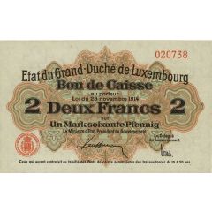 2 Francs / 1 Mark 60 Pfennig