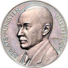 Medal - State minister Dr. Karl Helfferich